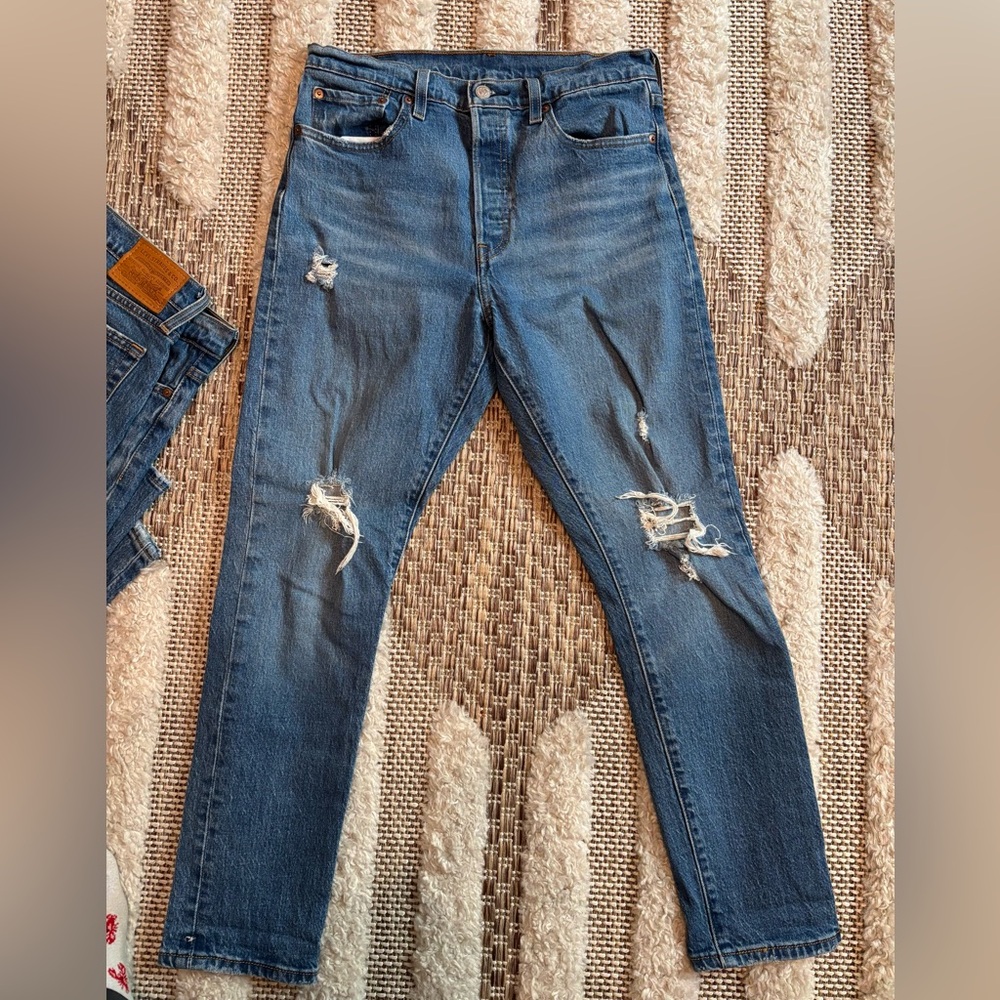 Levi's 501 Skinny Blue Jeans